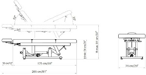 Кушетка массажная SOSUL TOP 2M - 3