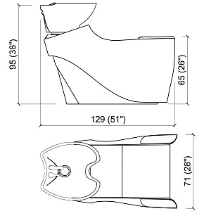 Мойка парикмахерская MUU MUU ECO BASIC - 2