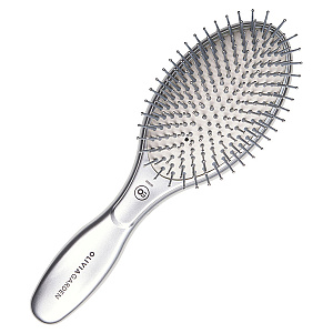 Щётка EXPERT CARE OVAL Nylon Bristles Silver с керамической поверхностью - 2