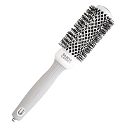 Термобрашинг EXPERT BLOWOUT SHINE White&Grey 35 мм OLIVIA GARDEN ID2004/OGBCI35 Термобрашинг EXPERT BLOWOUT SHINE White&Grey 35 мм