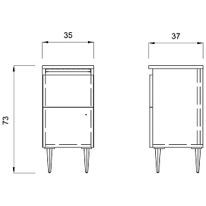 Тумба STYLING CABINET 73 - 2