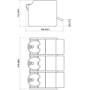 Мойка парикмахерская PRIVACY WASH E 3P FAUBOURG - 2