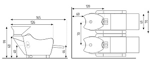 Мойка парикмахерская WEN PRESTIGE - RELAX ELECTRIC FOOTREST - 5