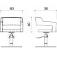 Кресло парикмахерское CREUSA - 7
