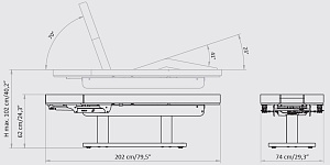 Кушетка массажная GEMINI EVO - 8