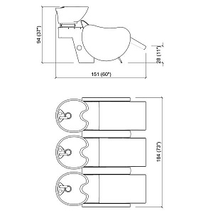 Мойка парикмахерская MAMBOWASH 3P SHIATSU - 2