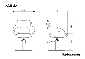 Кресло парикмахерское AMELIA - 3