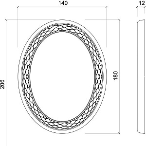 Зеркало парикмахерское VENUS WALL LED - 4