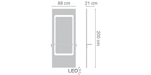 Зеркало парикмахерское LUME - 3