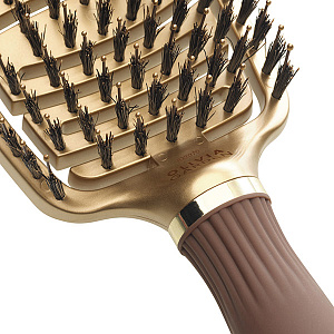 Щетка EXPERT CARE FLEX Boar&Nylon Bristles Gold&Brown - 4