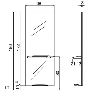 Зеркало парикмахерское ALIFAX - 3