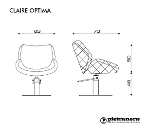 Кресло парикмахерское CLAIRE OPTIMA - 2