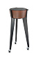 Тележка ICON CORTEN CON GAMBE LEGNO NERO