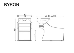 Мойка парикмахерская BYRON - JET MASSAGE - 4