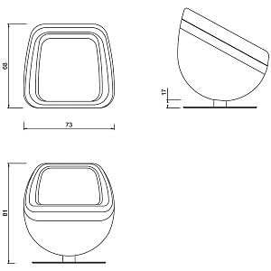 Кресло парикмахерское BUBBLE CHAIR - 3