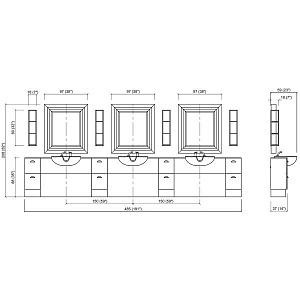 Зеркало парикмахерское BACKINBLACK 3P - 2