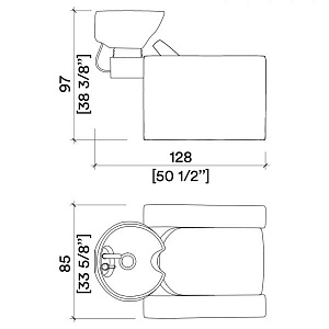 Мойка парикмахерская BLUESWASH 1P BASIC - 4