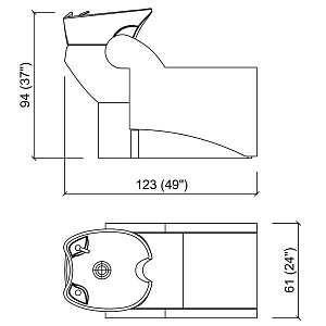 Мойка парикмахерская WASHLOUNGE JUBILEE BASIC - 5