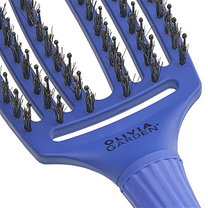 Щетка для укладки Fingerbrush Care Iconic Boar&Nylon BLUE JEANS - 6