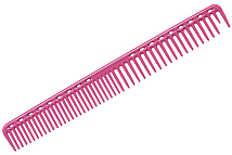 Расческа для стрижки редкозубая длинная розовая