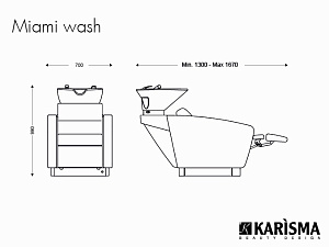 Мойка парикмахерская MIAMI WASH JET MASSAGE - 5