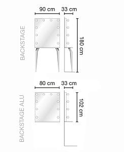 Зеркало парикмахерское BACKSTAGE 2024 - 4