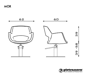 Кресло парикмахерское MOR - 5