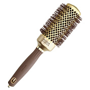 Термобрашинг для волос EXPERT BLOWOUT SHINE Wavy Bristles Gold&Brown 45 мм OLIVIA GARDEN ID2050/OGBNT44 Термобрашинг для волос EXPERT BLOWOUT SHINE Wavy Bristles Gold&Brown 45 мм