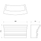 Стойка администратора ALZIRA CURVA 200 CM - 3