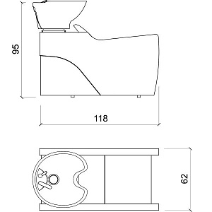 Мойка парикмахерская FLATIRON SHIATSU 1P - 5