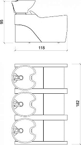 Мойка парикмахерская FLATIRON 3P - 2