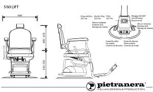 Кресло парикмахерское 5'60 EL - 2