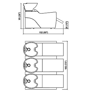 Мойка парикмахерская FLATIRON SHIATSU 3P - 2