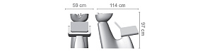 Мойка парикмахерская FIBER EMMA - 4