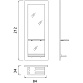 Зеркало парикмахерское EDO - 2