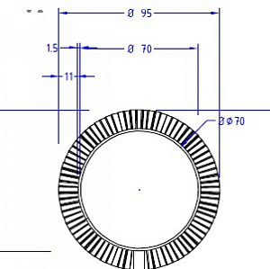 Зеркало парикмахерское BALLET COLLAR WALL MIRROR - 2