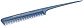 Расческа-хвостик с зубцами разной длины синяя