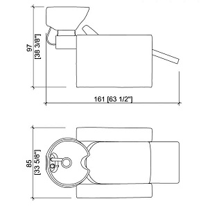 Мойка парикмахерская BLUESWASH 1P ELECTRO - 4