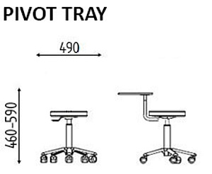 Стул PIVOT TRAY - 3