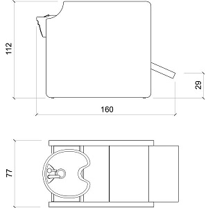 Мойка парикмахерская PRIVACY WASH E 1P - 4