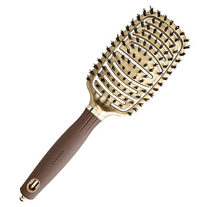 Щетка EXPERT CARE FLEX Boar&Nylon Bristles Gold&Brown - 1