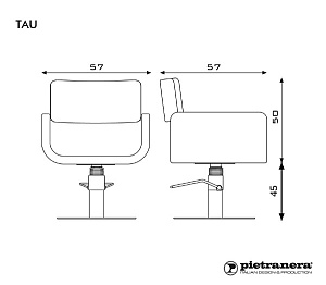 Кресло парикмахерское TAU - 5