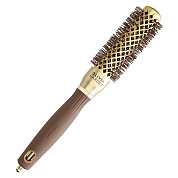 Термобрашинг для волос EXPERT BLOWOUT SHINE Wavy Bristles Gold&Brown 25 мм