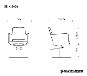 Кресло парикмахерское SE-X EASY - 2