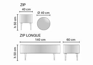 Банкетка для ожидания ZIP LONGUE - 2