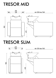 Мойка парикмахерская TRESOR MODULO - RELAX - 5