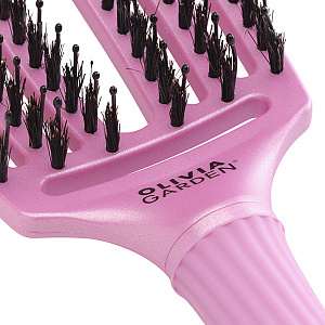 Щетка Fingerbrush Boar&Nylon Celestrial Pink  - 4