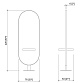Зеркало парикмахерское OBLONGATE 2P - 2